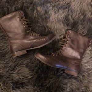 Brown Combat Boots